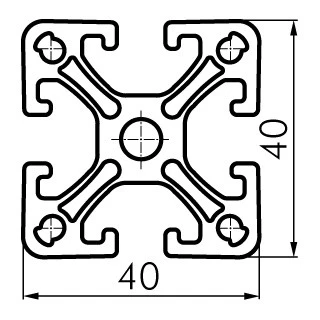 Profile 40x40 Double Bridge